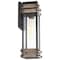 Nuvo Homestead 1-Lgt Medium Wall Lantern - Matte Black & Wood / Clear Seed 60/7541 - alternate 7